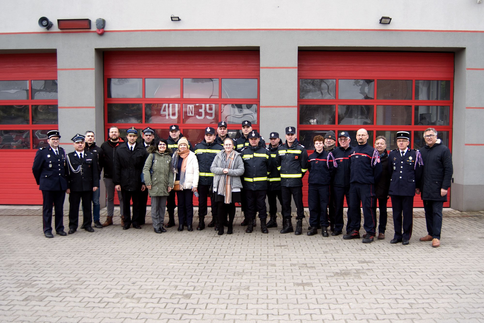 Ilustracja do informacji: Wizyta francuskich i rumuńskich strażaków